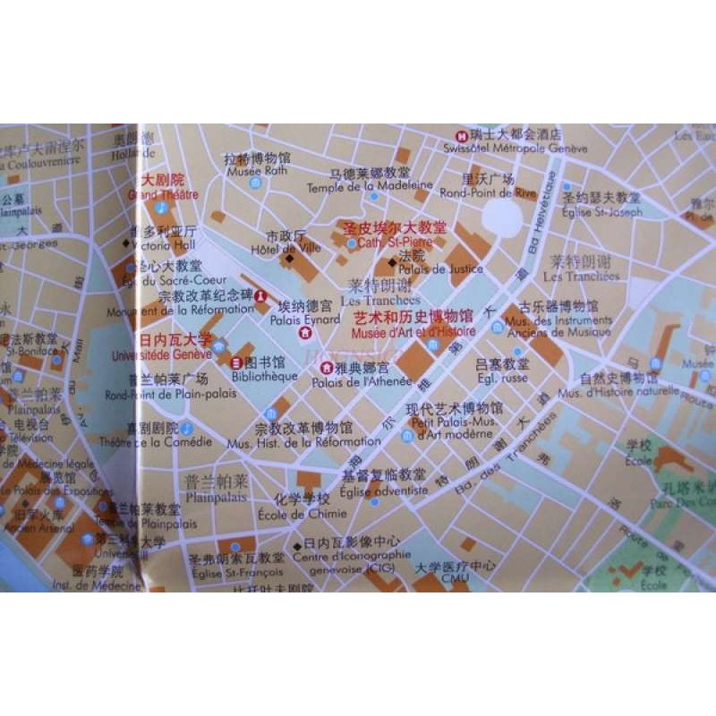 

Switzerland Liechtenstein Map Europe Series Chinese and English