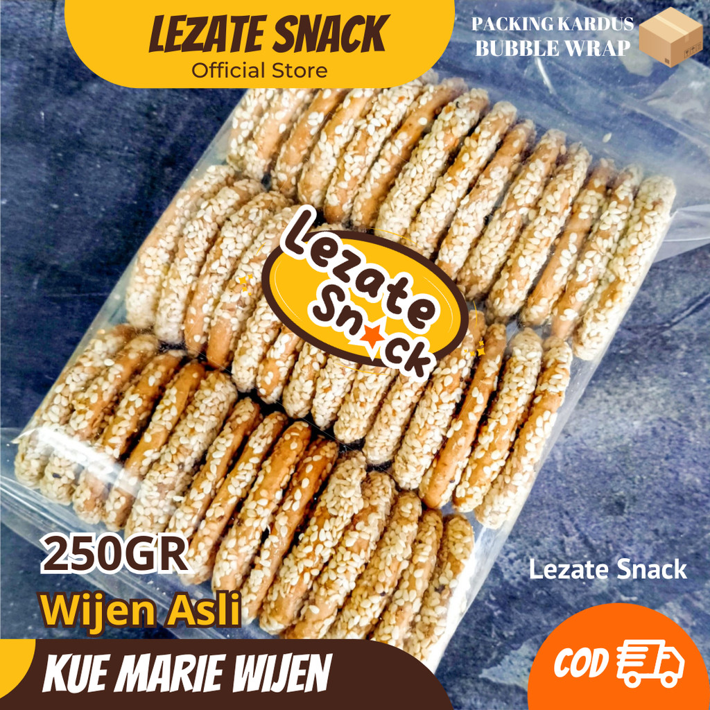 

Biskuit Marie Wijen 250GR Murah Renyah Manis Kue Jadul / Roti Kue Kering Mari Wijen Jadoel Enak WAP SHOP