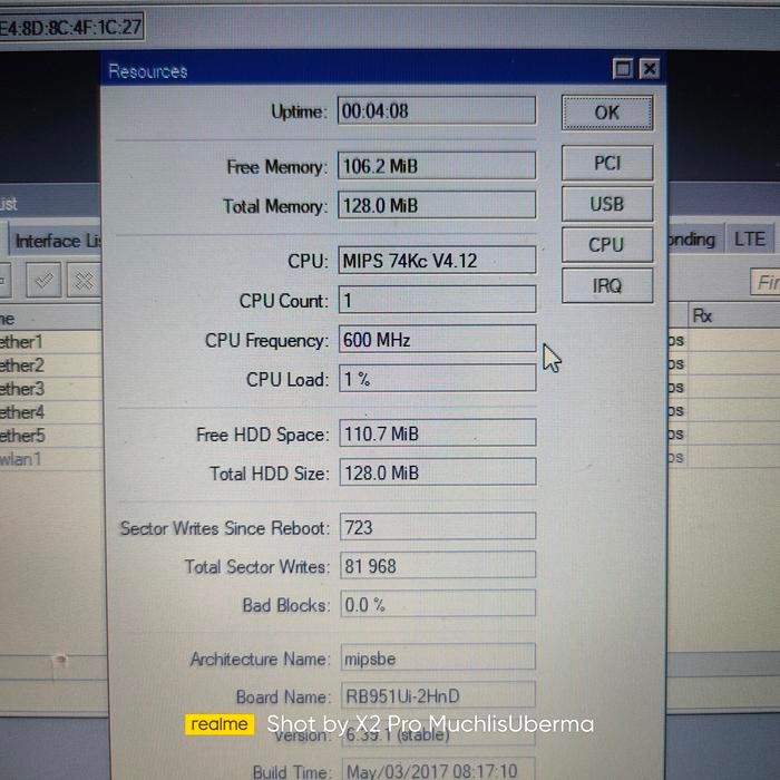 router mikrotik 951ui 2hnd wireless normal bekas