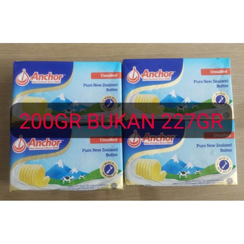 

Anchor Butter UNSALTED 200gr MPASI