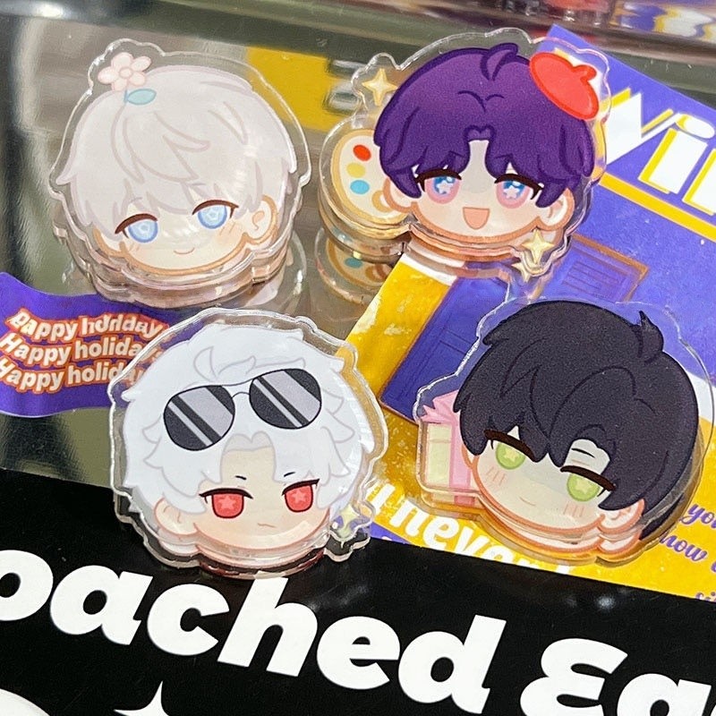 

LOVE AND DEEPSPACE Klip Organizer Meja Anime Akrilik Double Side Cocok untuk Kantor & Sekolah Xavier