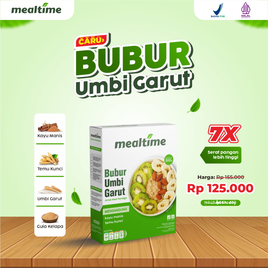 

Mealtime Sereal Umbi Garut Asam Lambung