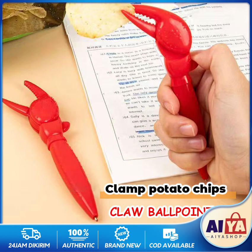 

Pulpen Capit Kepiting Pena Lucu Bentuk Kepiting 0.5Mm Pulpen Unik Lucu Aneh Souvenir Alat Tulis Unik