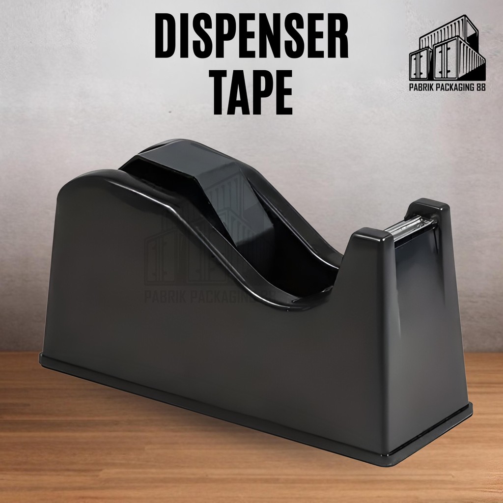 

Tape Dispenser Alat Potong Isolasi 1 inch Tempat Solatip Duduk Besar Tape Dispenser Cutter Duduk Meja Lakban 1 inch 1" 24mm Isolasi Sedang