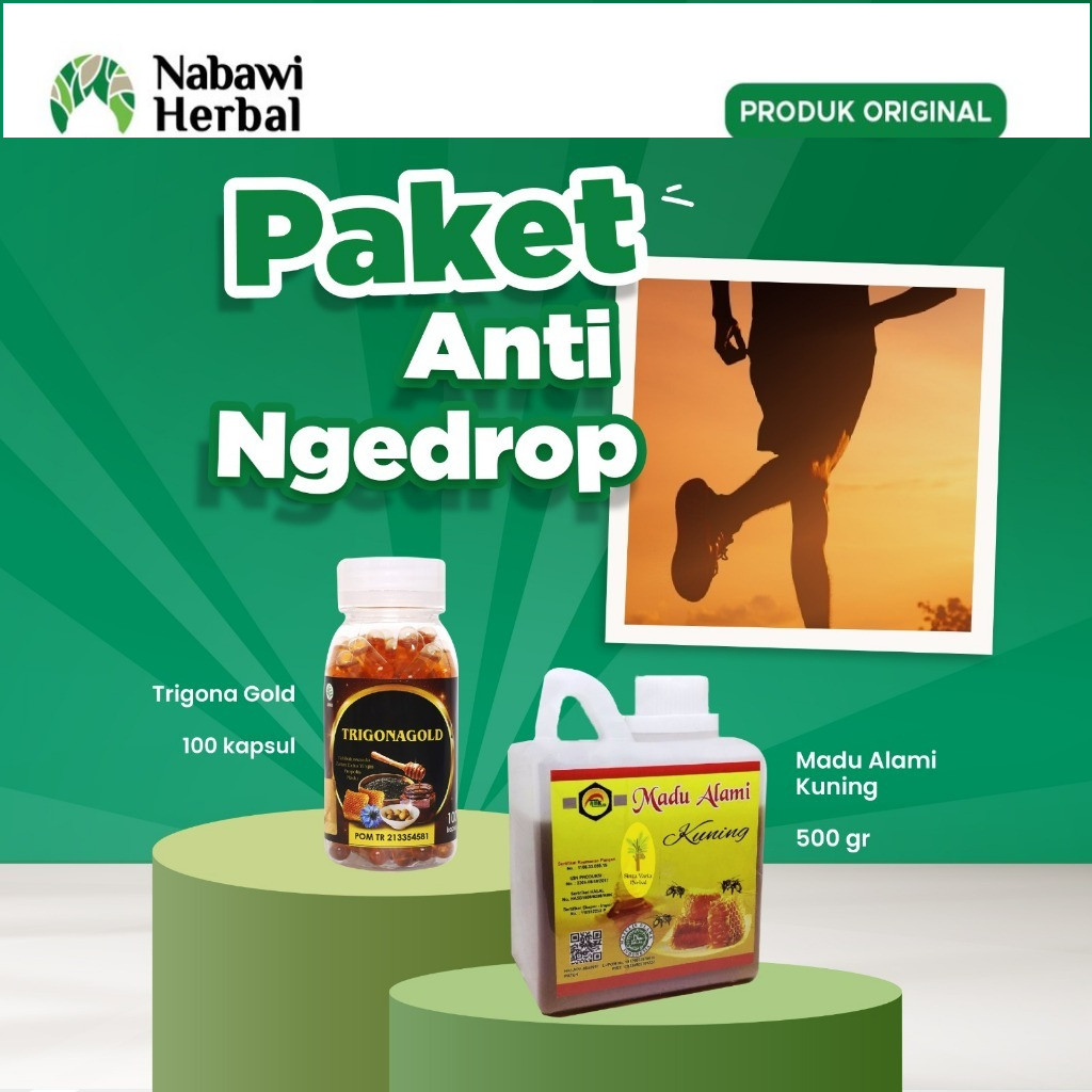 

PAKET ANTI DROP - AMK Madu Kuning 500gr & Trigona Gold Habbatusauda 100Kaps Membantu Menjaga Daya Tahan Tubuhby bonis