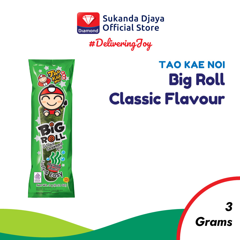 

TaoKaeNoi Rumput Laut Big Roll Seaweed Classic 3 gr