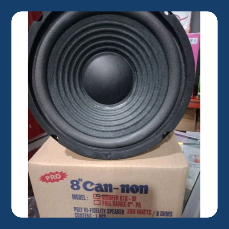 Speaker 8 Inch Wofer Canon 200W Ngebass