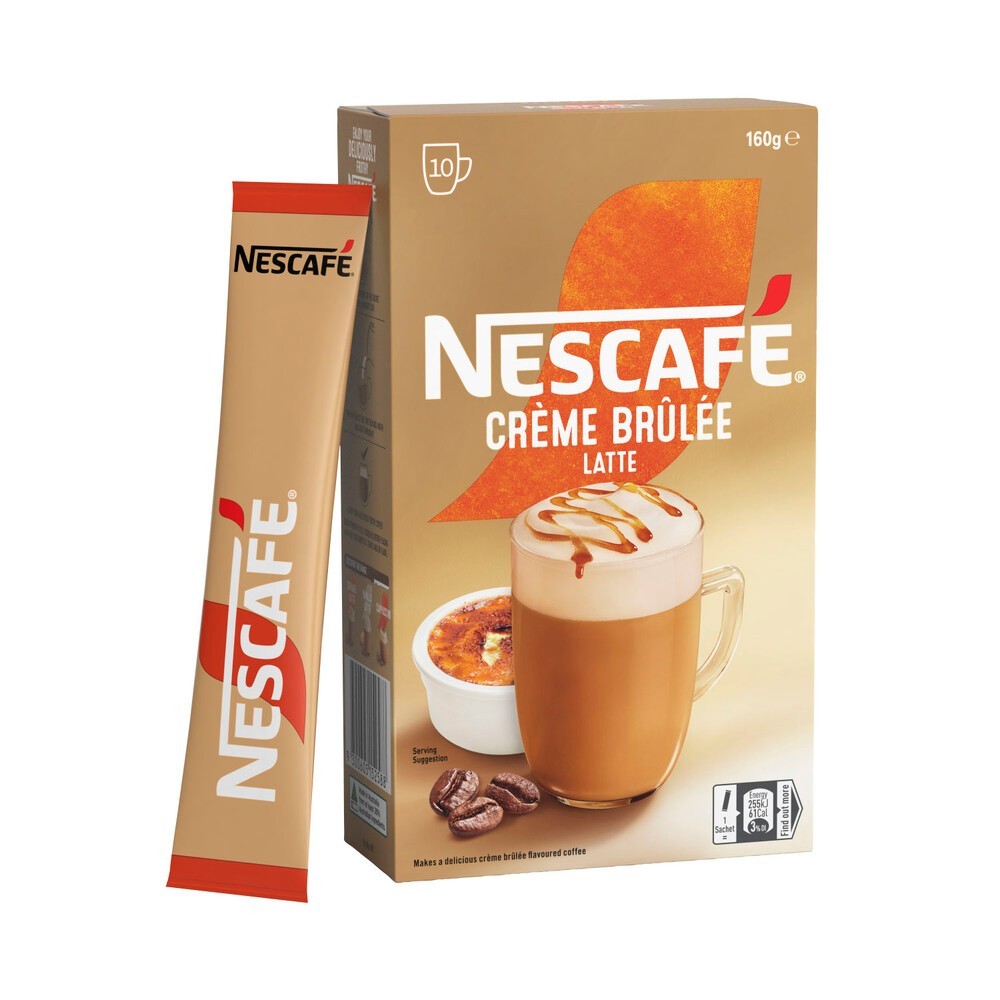 

Nescafe Creme Brule Latte Coffee Sachets | 10 pack Australia