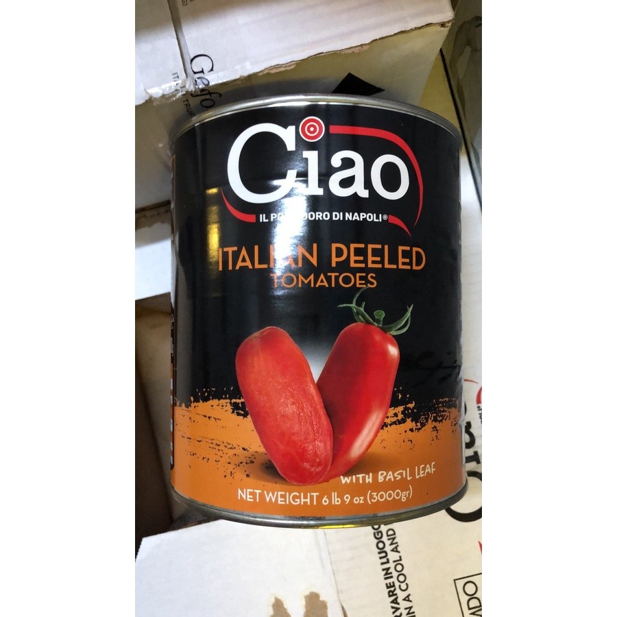 

Tomato Peeled With Basil Ciao / Tomat Kupas Basil Ciao - 3 Kg