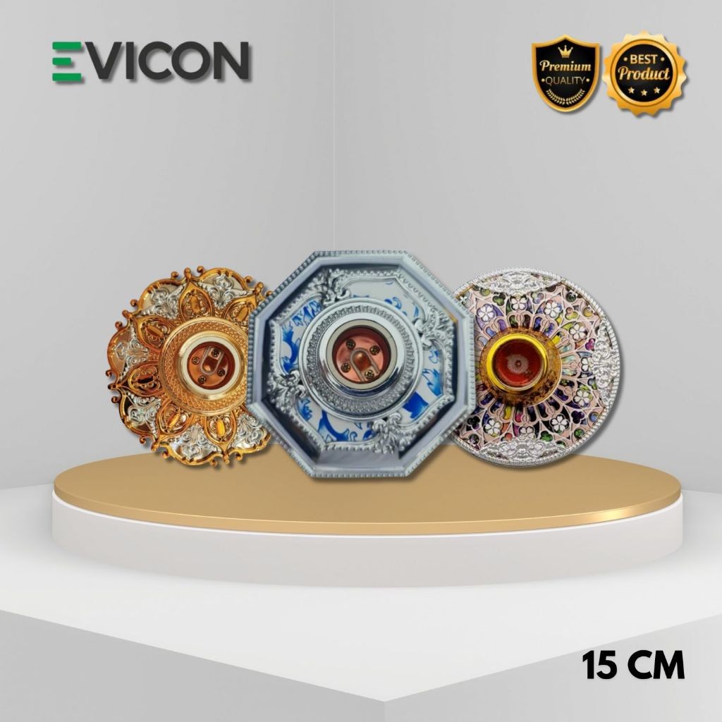 VICON FITTING LAMPU ORNAMEN 15CM / PITING LAMPU ORNAMEN KECIL UKURAN 15CM PLAFON HIAS RUMAH