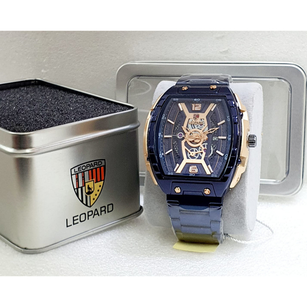 Jam Tangan Pria LEOPARD 8065 Original Rantai