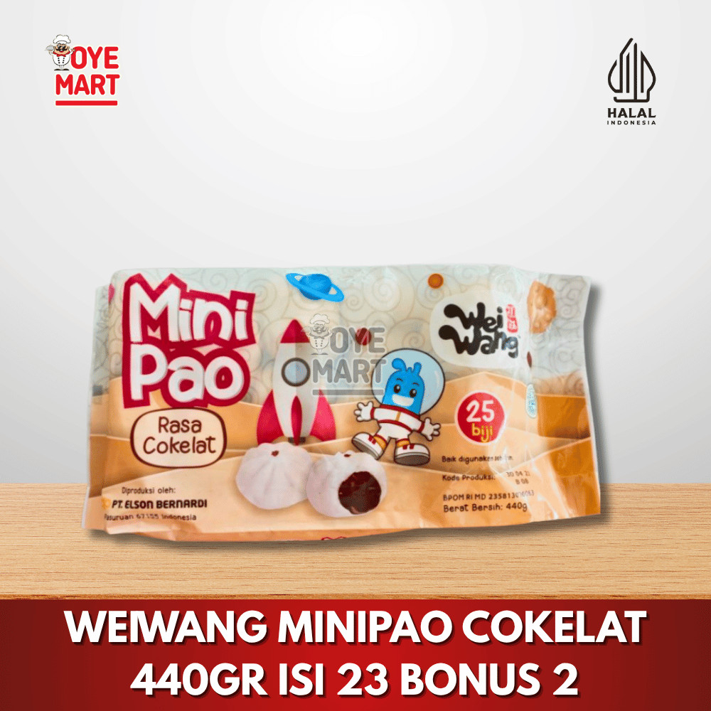 

WEIWANG MINIPAO ISI COKLAT 440GR ISI 23 PLUS 2 COKELAT