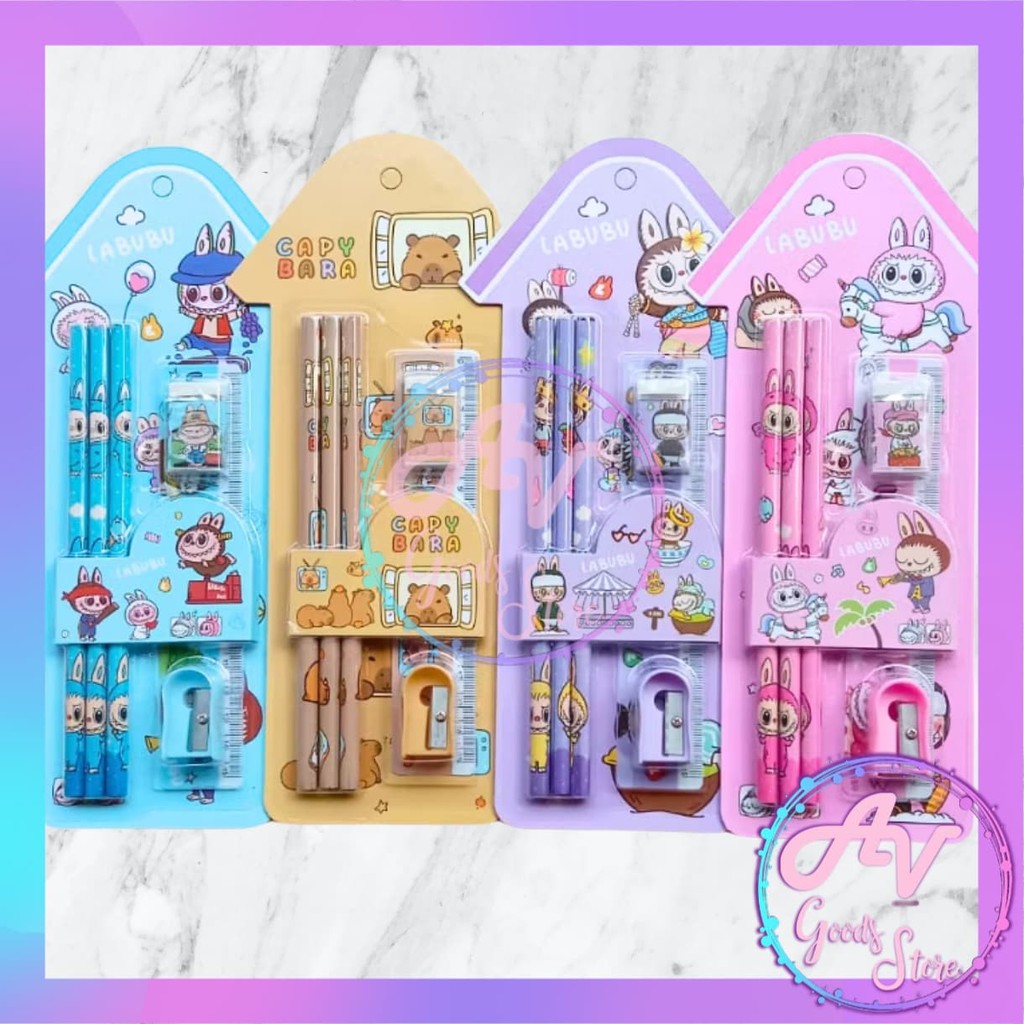 

Stationery Set Karakter 6in1 8807 / Alat Tulis Set Fancy Lucu / Paket Alat Tulis Sekolah