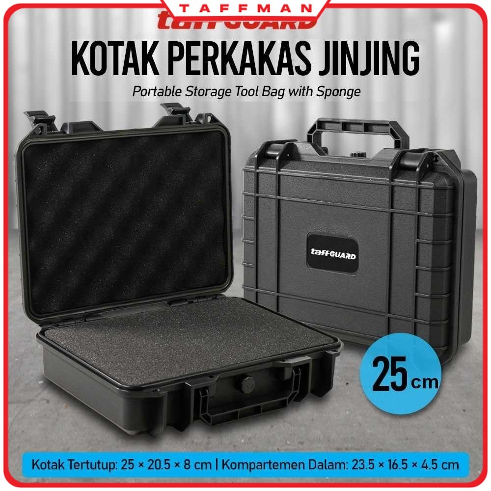 TM - TAFFGUARD Kotak Perkakas Portable Storage Tool Box Bag with Spons - BO-23