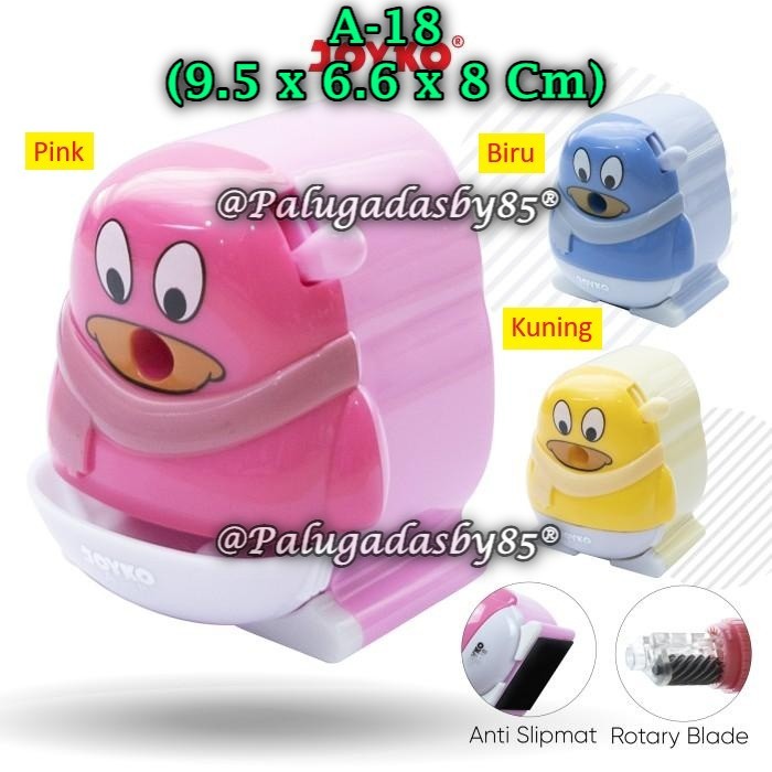 

(1 Biji) Rautan Meja Putar JOYKO A-18 Penguin / Sharpener Rautan Serutan Putar Joyko A-18 (1 Biji)