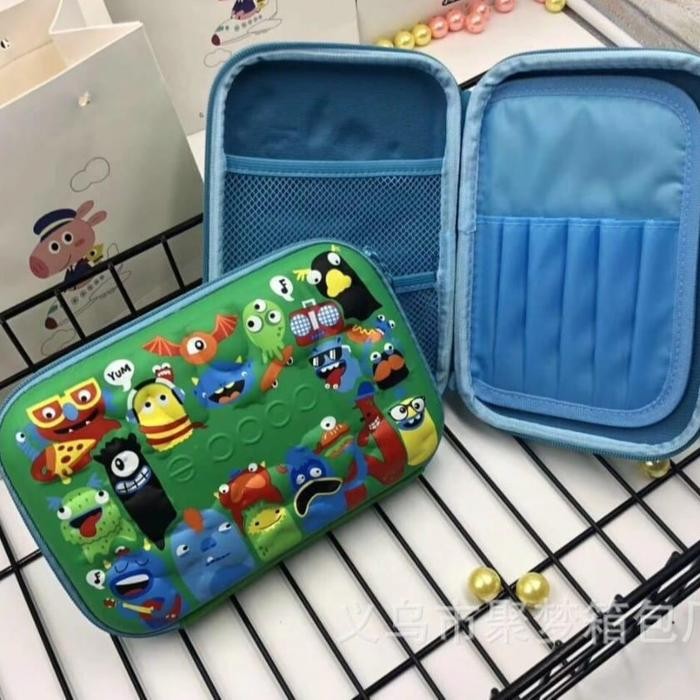 

[Promo] Kotak pensil 3D Besar Timbul Tahan Air Tempat Pensil Unicorn Timbul 6D Perlengkapan Sekolah Hadiah Kado Alat Tulis Anak Premium Import - Dodde Hijau L