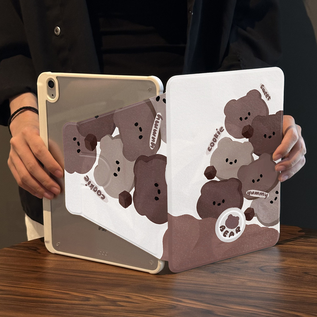 Cocok untuk ipad gen 10 tablet case pelindung lucu ipad air 5 rotasi ipad pro 11 inci 360° 10.9 inci
