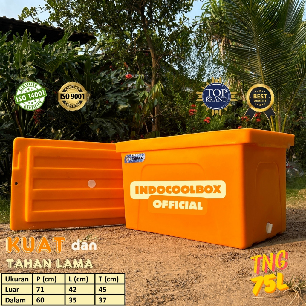 Cooler Box Tanaga 75 Liter Termos Es Kotak Tempat Es Batu Daging Ikan Frozen Food Coolbox Ice Box