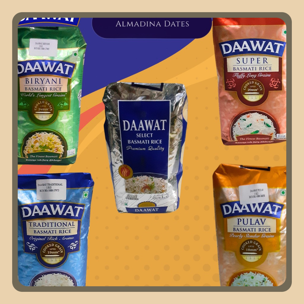 

Beras Basmati Daawat All Series 1kg Premium Quality
