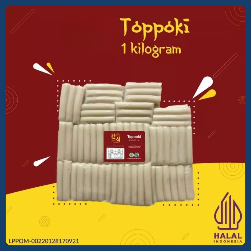 

CEMIL KOREA UKURAN 1KG TOPOKKI/TOPOKI/ TOPPOKI/ TtEOKBOKKI/ RICE CAKE