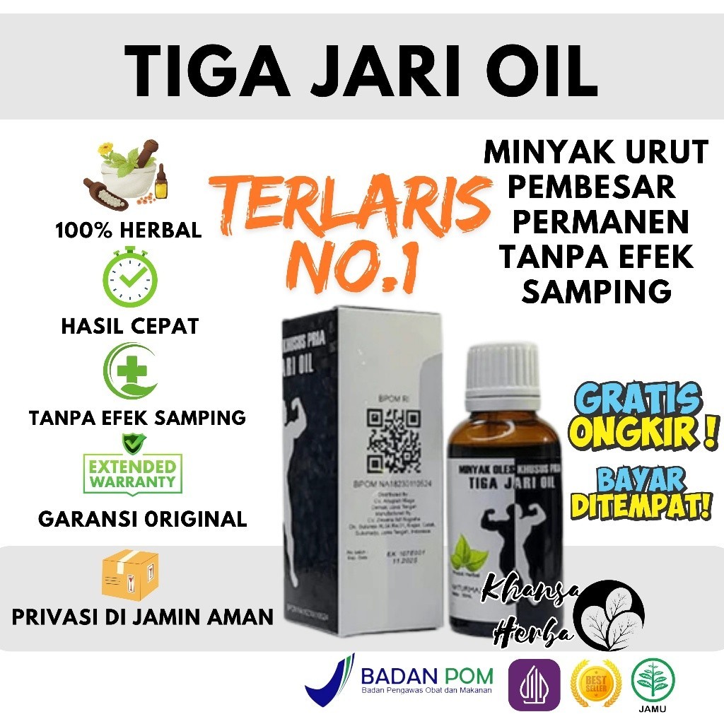 Minyak Daun Bungkus Papua Tiga Jari Oil Original Bpom Minyak Pijat Ampuh BY herbalnanoshop