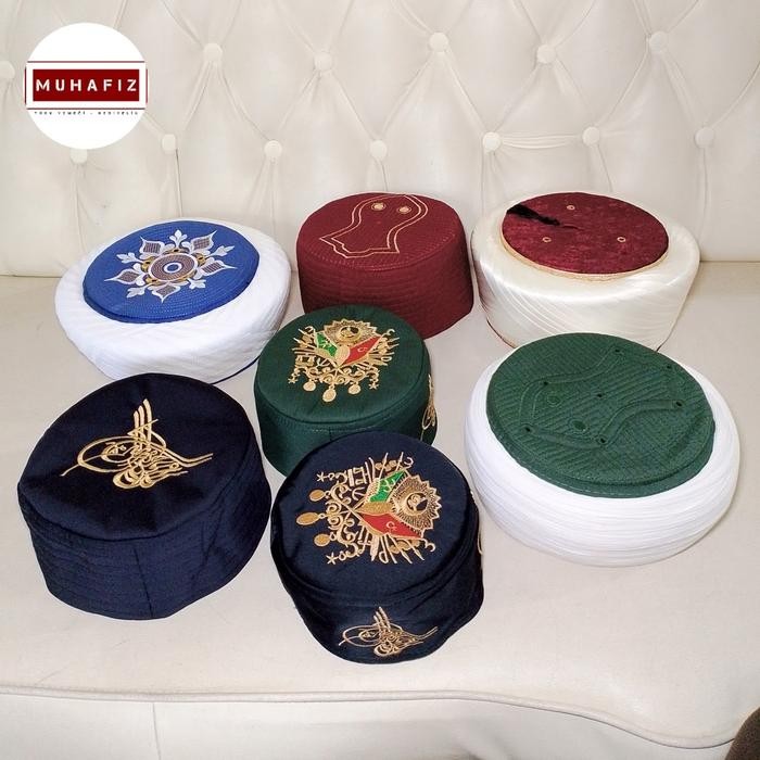 READY Peci Imam Turki Fez Ottoman Peci Terompah Imamah - Imam Biru 8