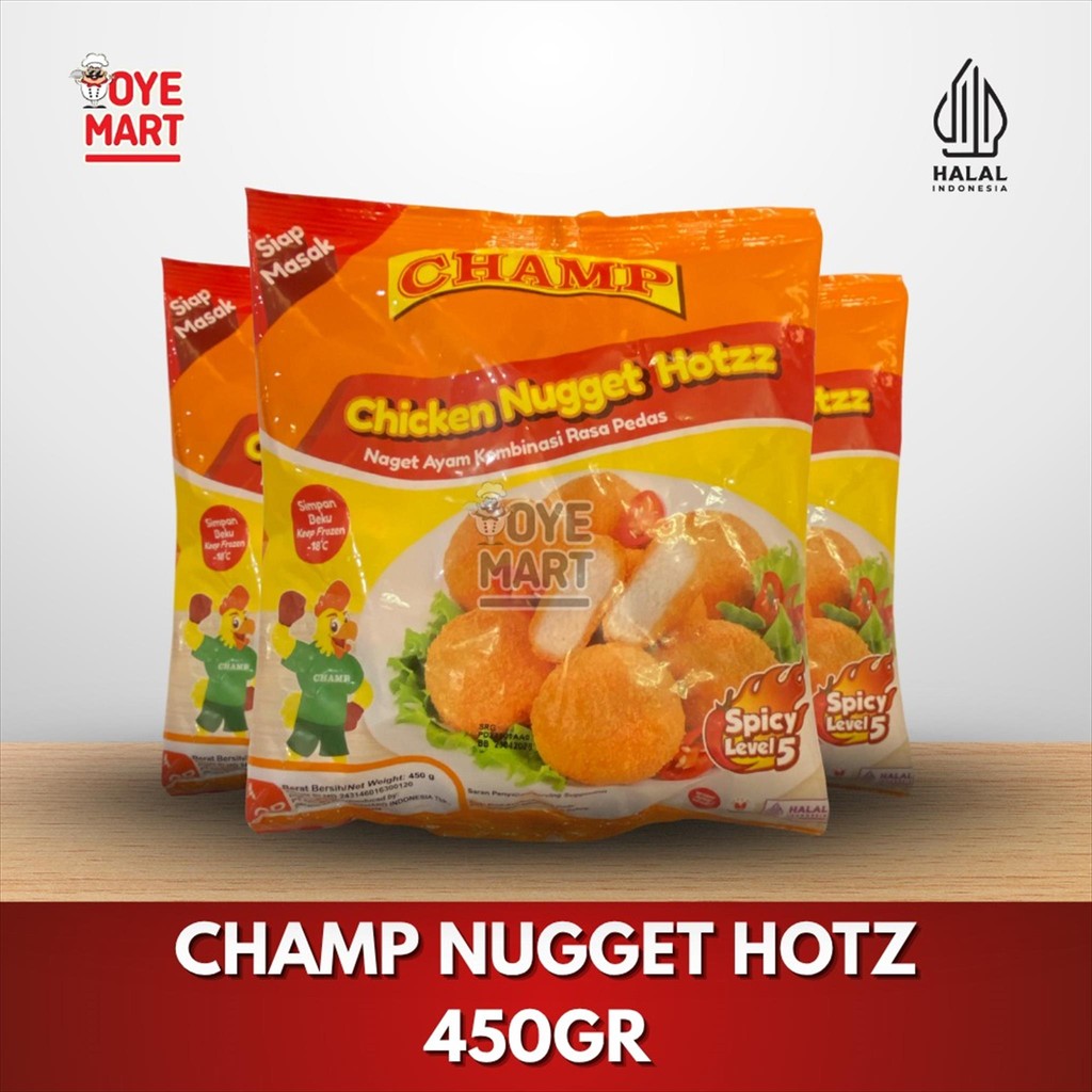 

CHAMP NUGGET HOTZZ LEVEL 5 450/ NAGET PEDAS