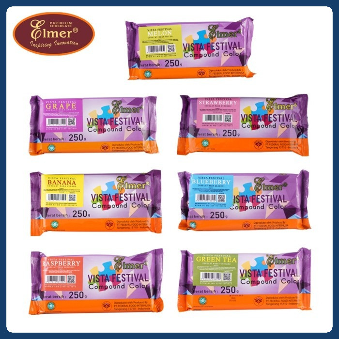 

Elmer Coklat Batang Vista Festival Compound 250gr