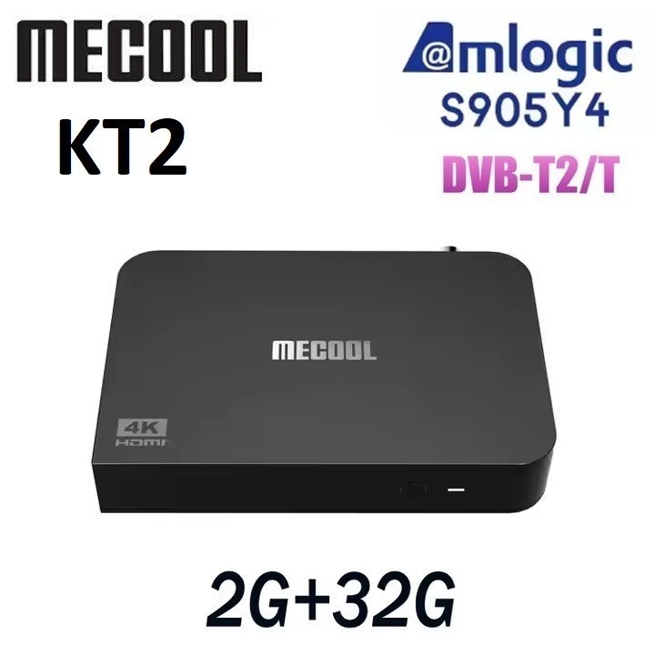 MECOOL KT2 - 4K Android TV DVB Hybrid Set Top Box - STB Android DVB-T2