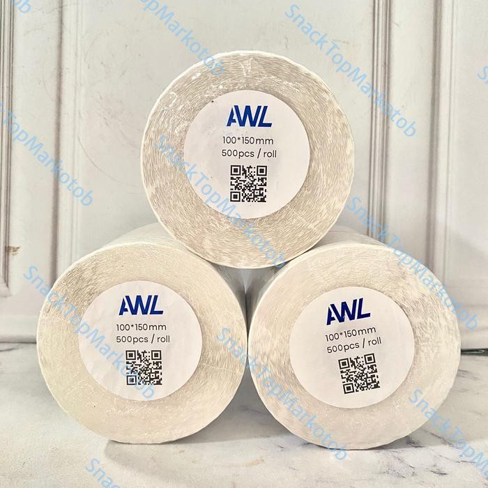 

Label Barcode 100x150MM AWL / Sticker Thermal Resi AWL isi 500