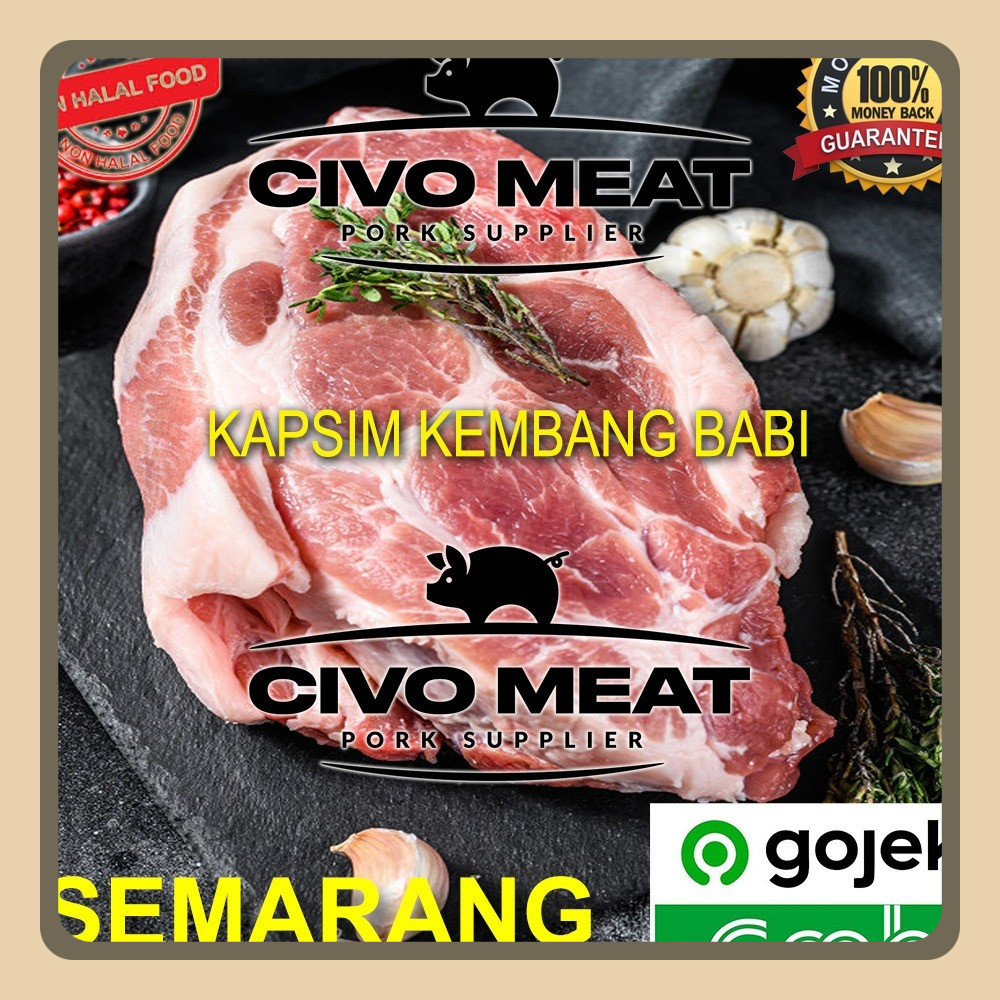 

Daging Babi bagian Kapsim Atas / Kapsim Kembang / Pork Shoulder 1kg