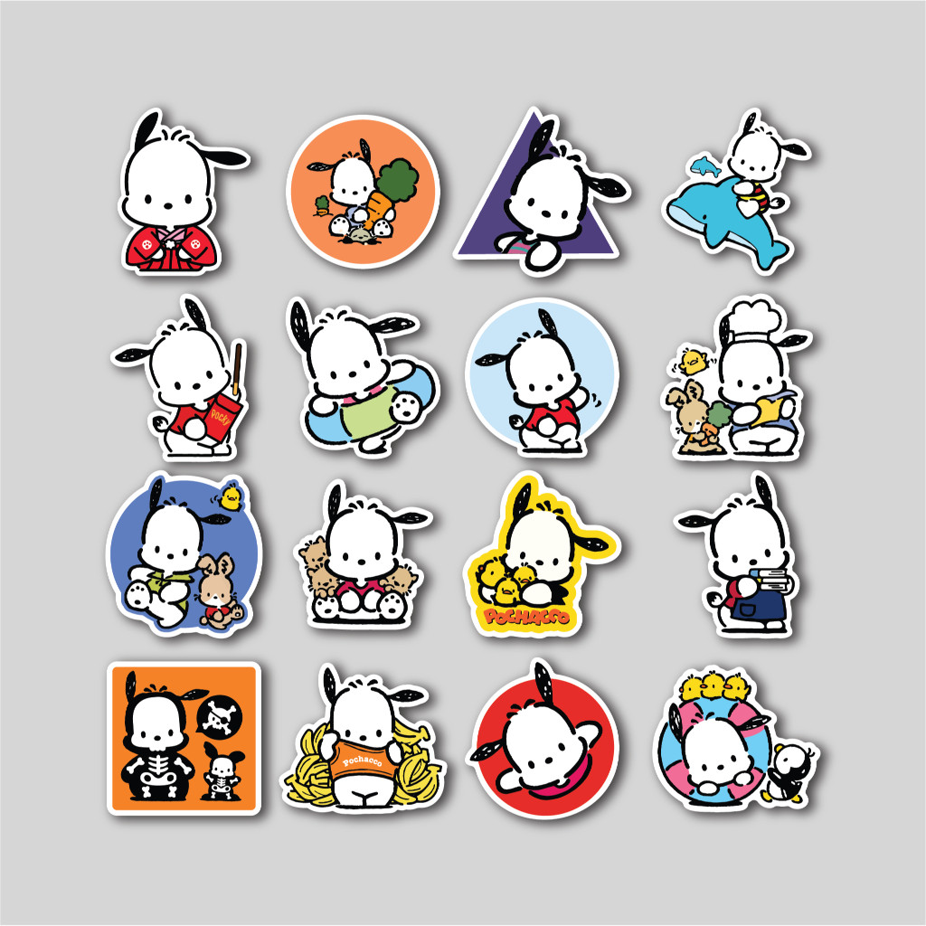 

Sticker Pack Pochacco Sanrio | Sticker Tumbler | Stiker Laptop Koper Helm