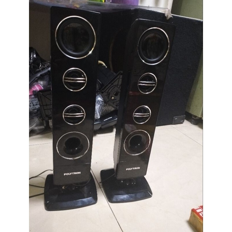 SPAREPART SPEAKER TOWER PASIF BEKAS TV LED POLYTRON 40 in
