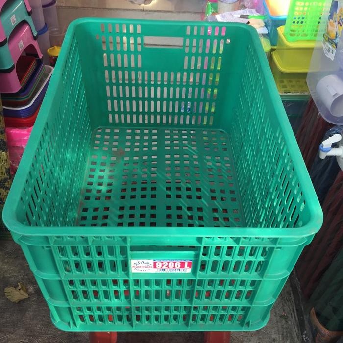 

Box Container Atari 9206 9208 9929 L Murah Tebal Keranjang Green leaf - 9206 L