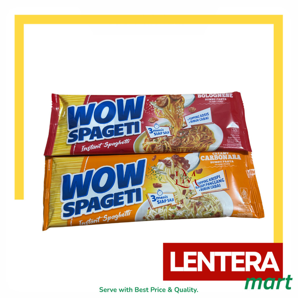 

Wow Spageti Bolognese/Carbonara @88gr LenteraMart