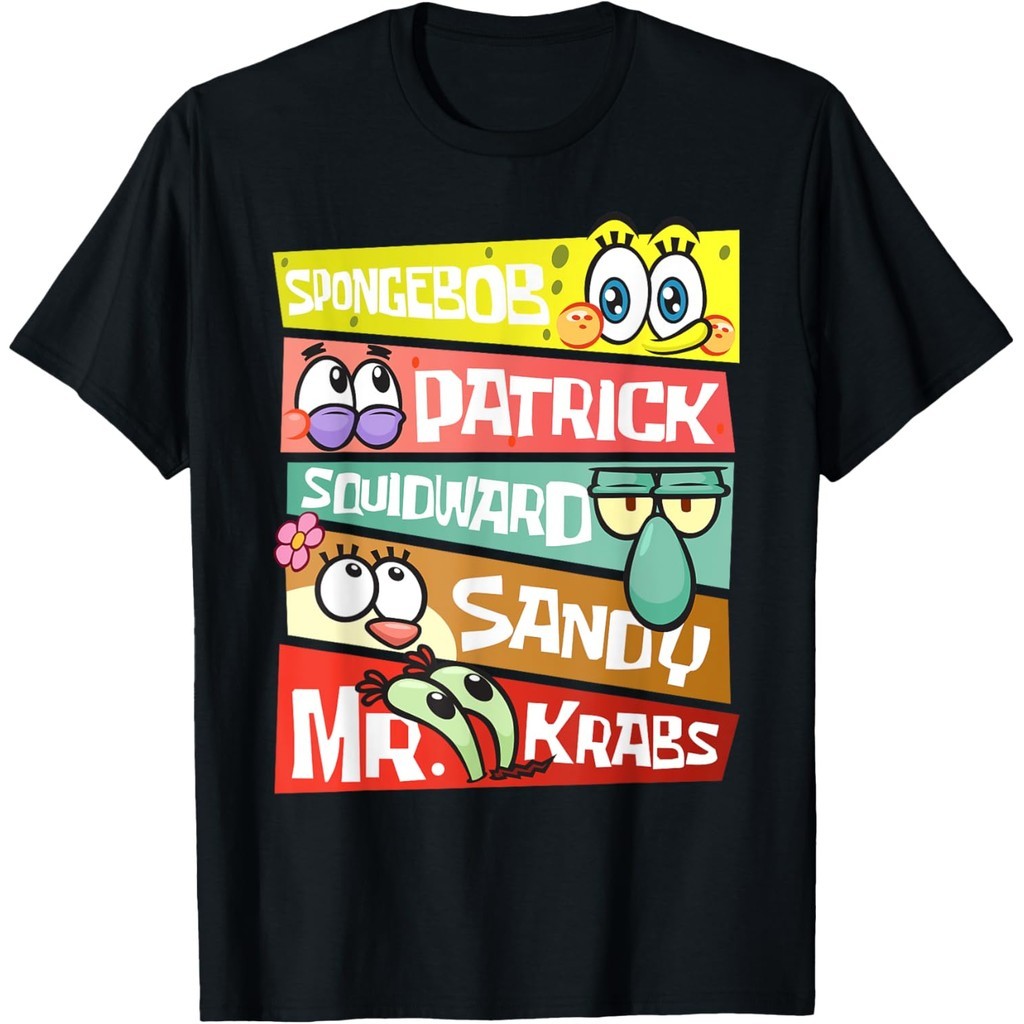 Baju Kaos  SpongeBob SquarePants - SpongeBob Patrick Squidward Sandy Mr Krabs SpongeBob Fans T-Shirt