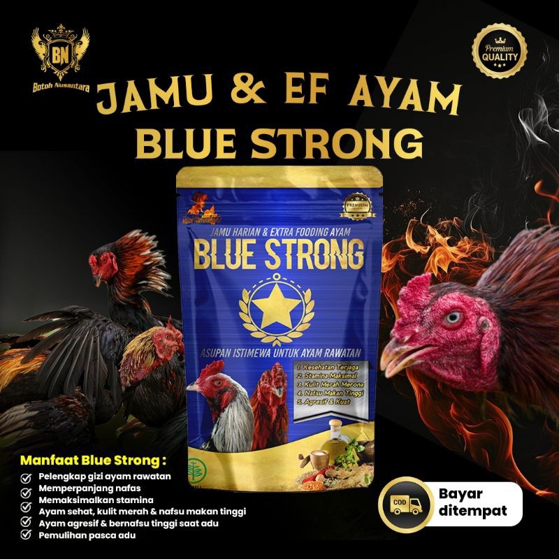 Obat Ayam Juara BLUE STRONG Ekstra fooding nafas panjang stamina kuat