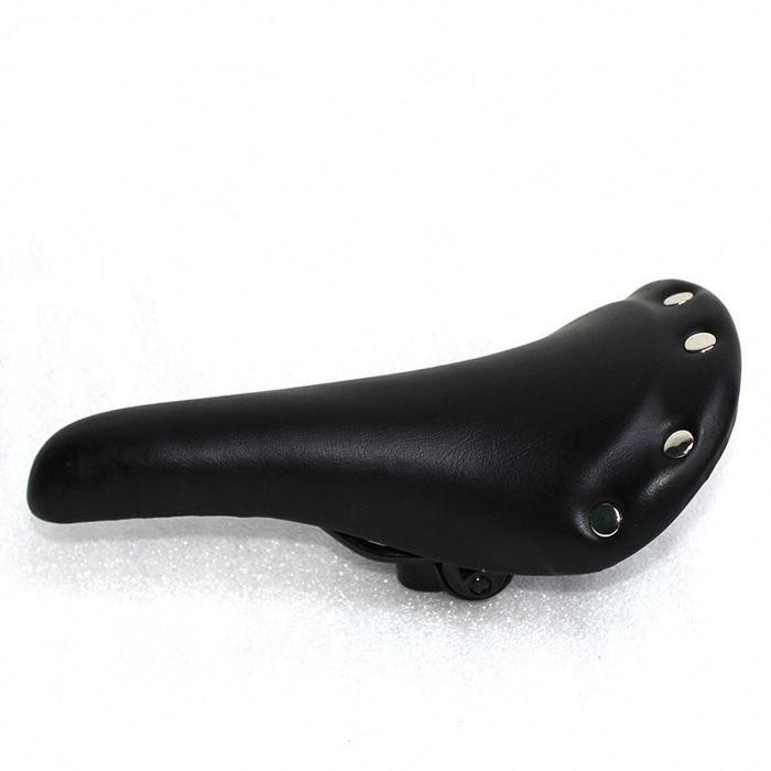 NAN Sadel Sepeda Klasik Paku Vintage Retro Saddle Classic Model Kulit - Hitam