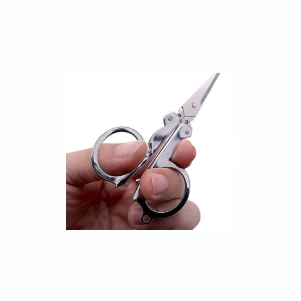 

Gunting Lipat Kecil Saku / Hero Trip Folding Scissors Stainless Steel