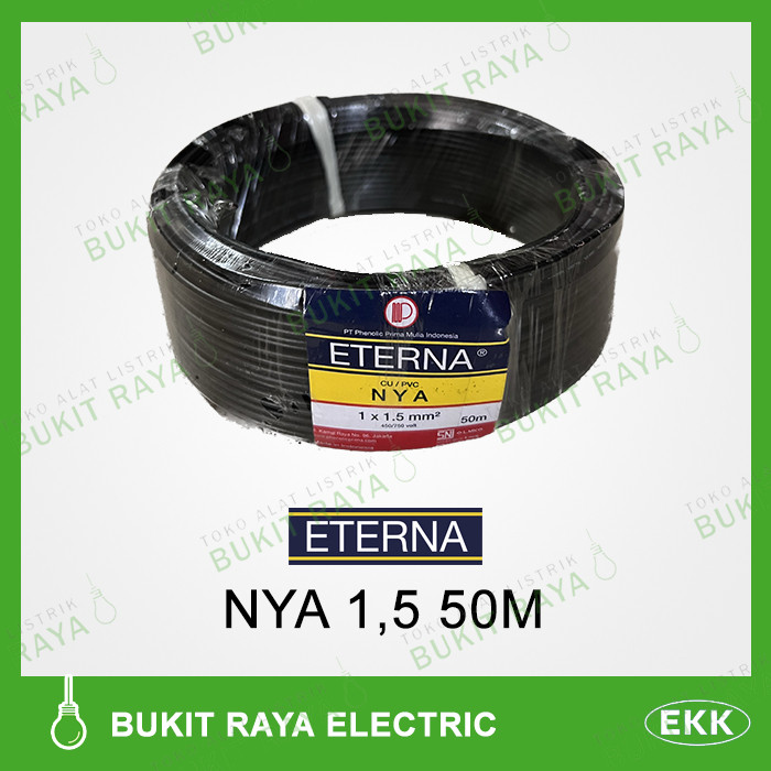 Eterna Kabel NYA 1,5 50 Meter