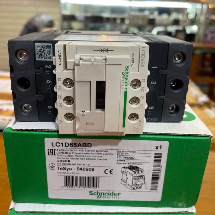 Schneider kontaktor LC1D65ABD 24VDC