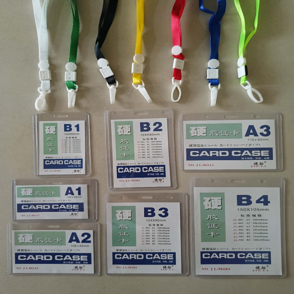 

ID Card Plastik +tali / id card tebal B1 B2 B3 B4 A1 A2 A3 / Papan Name Tag / id card / Mika - SAN BWI