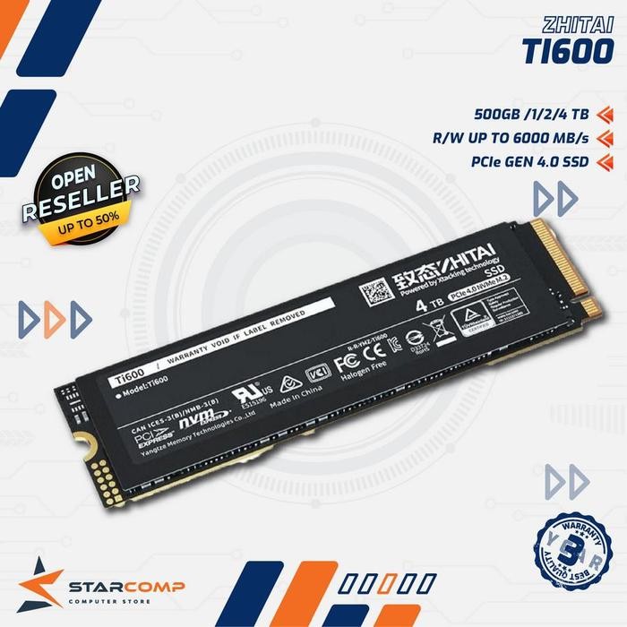 ZHITAI TI600 SSD NVME 2280 GEN4 1TB TI 600