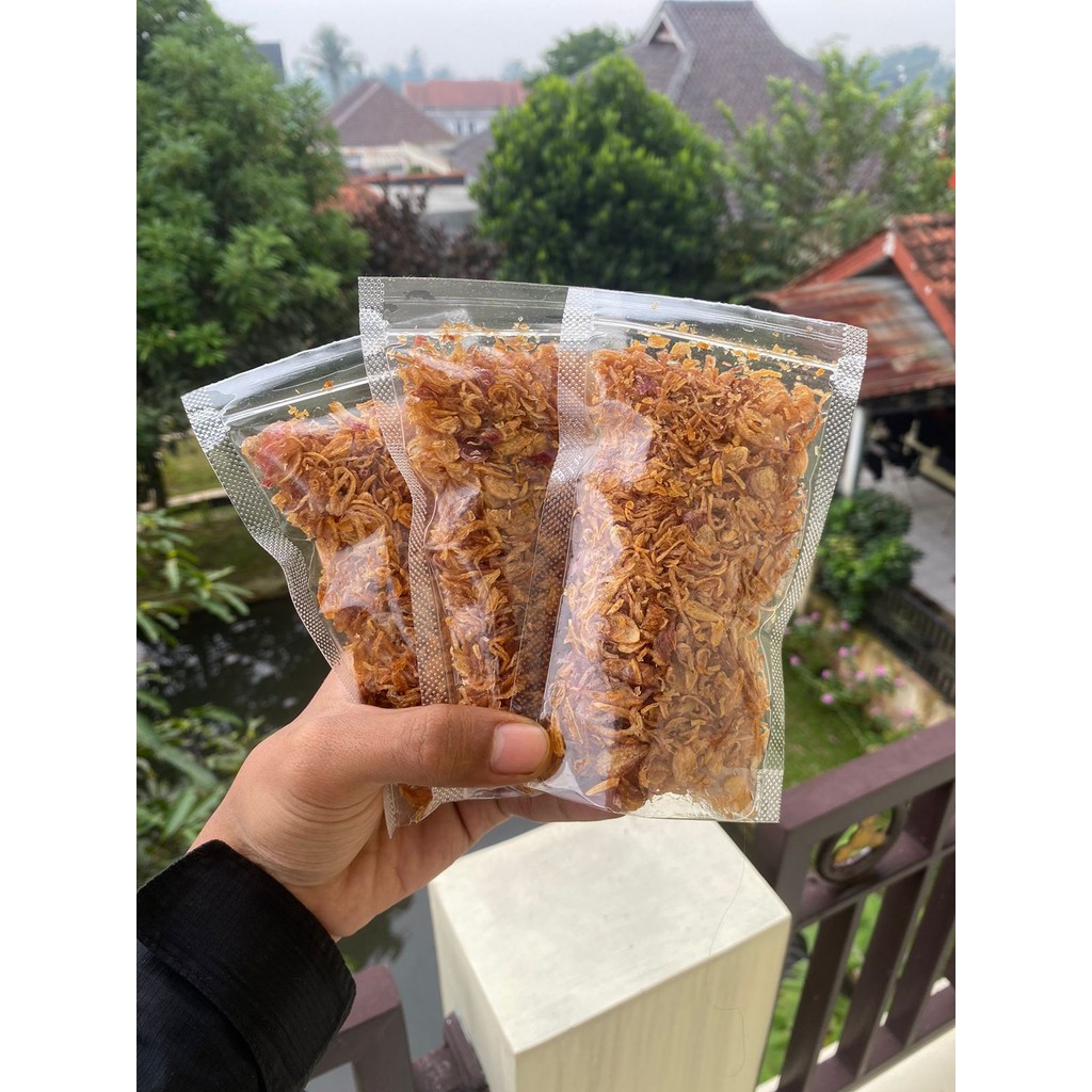 

Bawang Goreng Asli 100% Original Grade AAA Berkualitas Gurih Manis Enak Renyah 100GR Tanpa Campuran