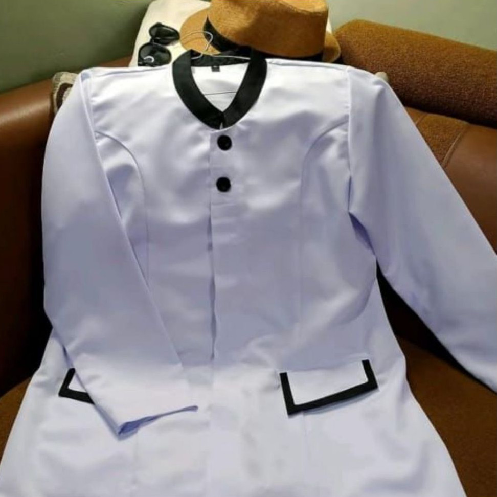 MIRAVLOSHOP  [ MODEL TERBARU ] BAJU DINAS PUTIH HITAM Wanita BLEZER WANITA PNS ASN