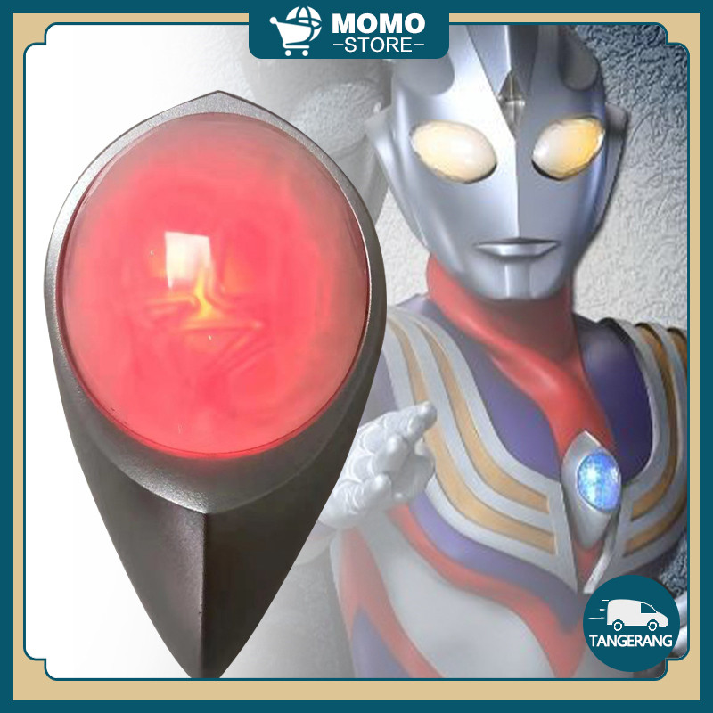 Ultraman Tiga Chest Light Timer / Color Timer Dengan Suara Dan Lampu