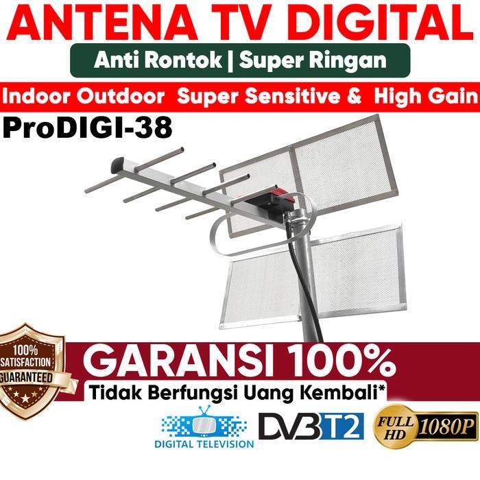 Antena TV Digital Indoor Outdoor MMS ProDIGI-38 Luar Dalam - Tanpa Kabel