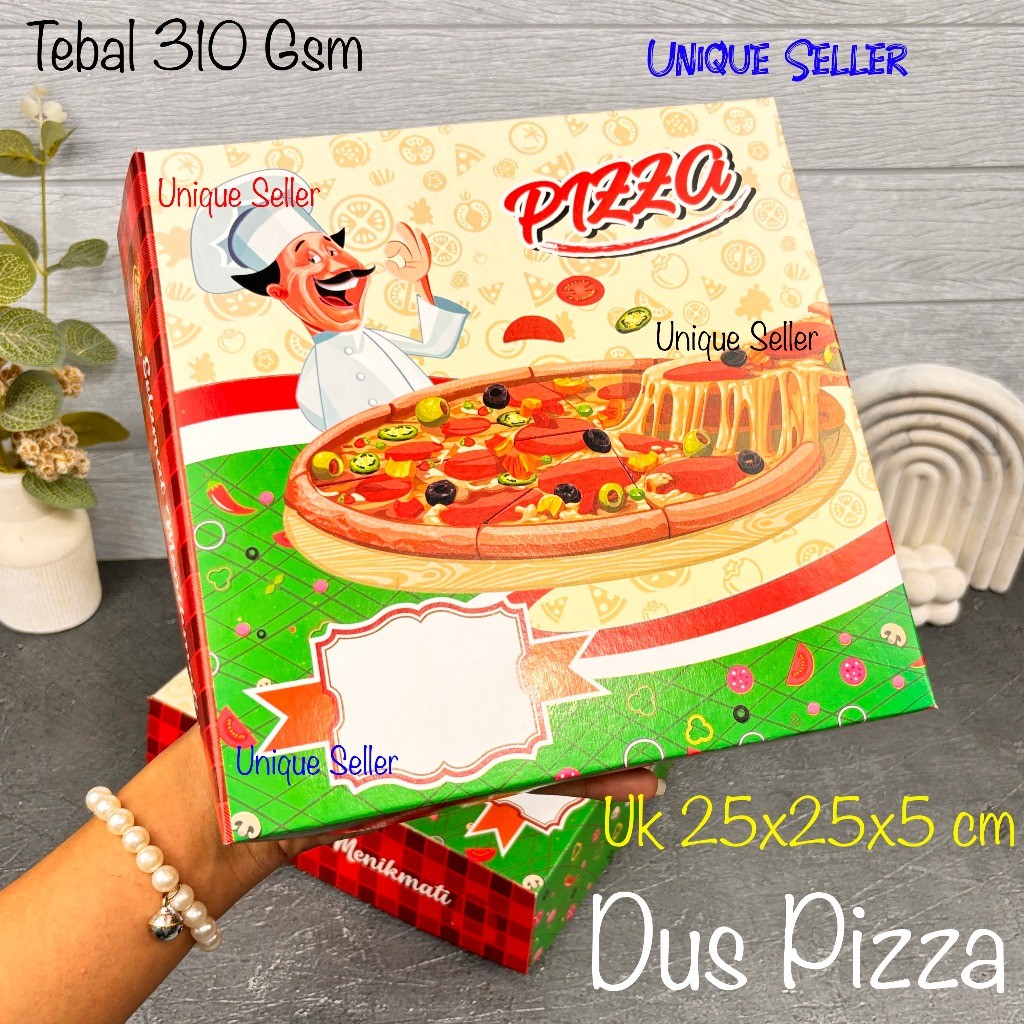 

[Isi10] Dus Pizza Motif Uk 25x25x5 cm Dus Kotak Box Pizza 25x25 cm Tinggi 5 cm