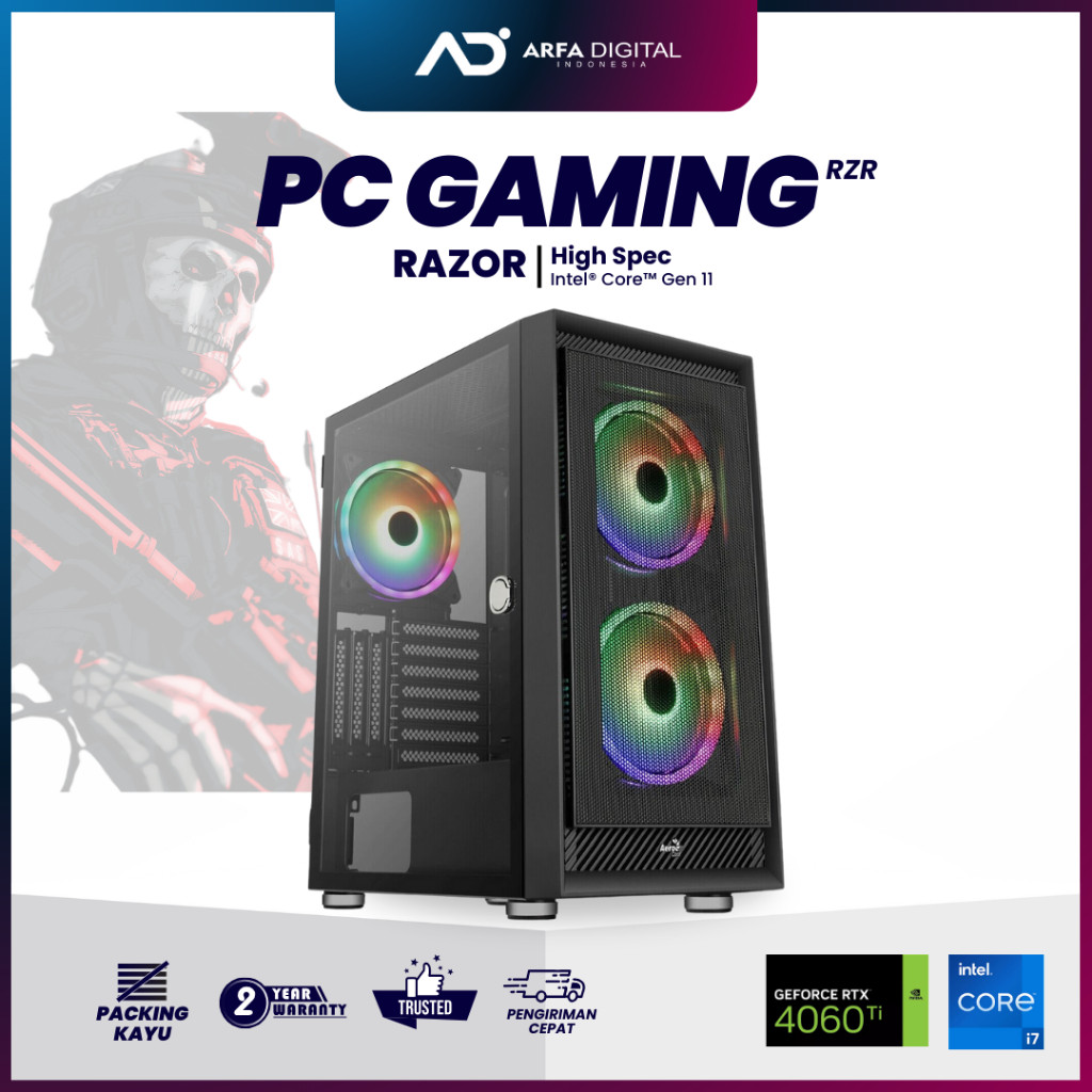 pc gaming editing high intel i5/i7 Gen 11 Ram 32GB HDD 1TB VGA CARD 8GB | RAZORCO