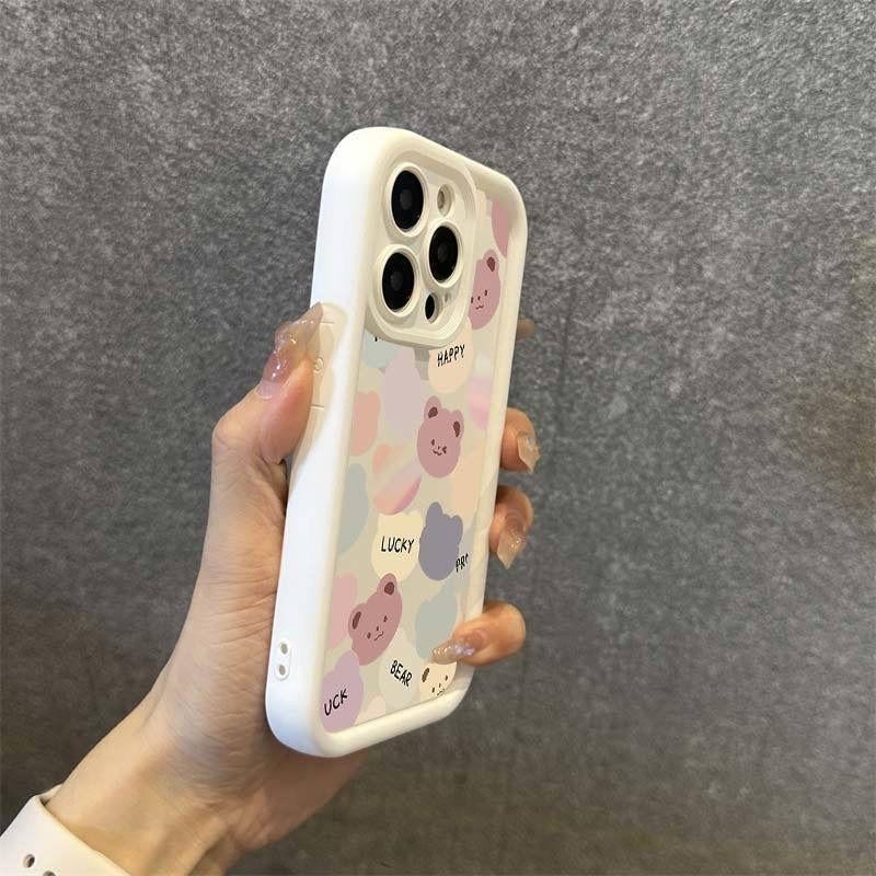 Untuk Case iPhone 11 12 13 PRO MAX 15 14 13 X XS XR 7 8 Plus casing hp Cartoon Cover aesthetic silik